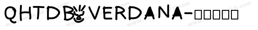 QHTDB VERDANA字体转换